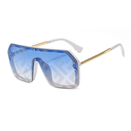 FDI – Fashion Watermark Conjoined Lens Sunglasses