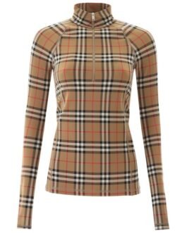 BURBERRY – WOMEN’S VINTAGE CHECK FITTED TOP