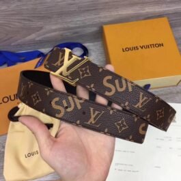 LOUIS VUITTON X SUPREME – LEATHER BELT